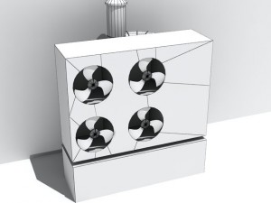industrial heat pump 3D-Modell