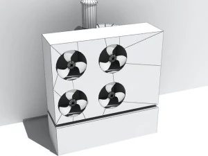industrial heat pump 3D Model