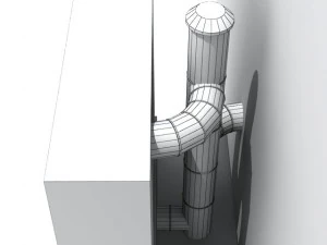 industrial heat pump 3D Model