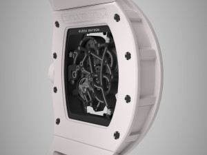 richard mille bubba watson rm 055 low-poly Modelo 3D