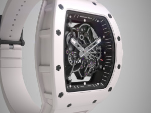 richard mille bubba watson rm 055 low-poly Modelo 3D
