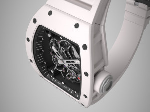 richard mille bubba watson rm 055 low-poly Modelo 3D