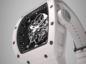 richard mille bubba watson rm 055 low-poly Modelo 3D