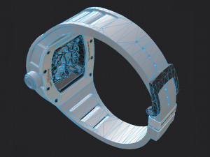 richard mille bubba watson rm 055 low-poly Modelo 3D