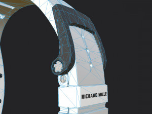 richard mille bubba watson rm 055 low-poly Modelo 3D