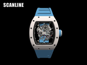 richard mille bubba watson rm 055 low-poly Modelo 3D