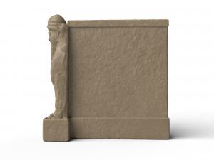 human-headed winged lion Modèle 3D