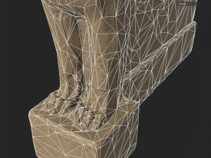 human-headed winged lion Modèle 3D
