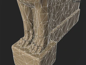 human-headed winged lion 3D Model