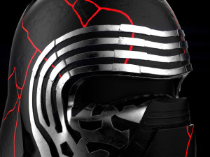 kylo ren destroyed mask 3D 模型