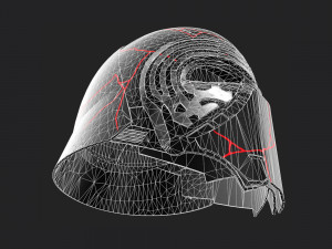 kylo ren destroyed mask 3D 模型