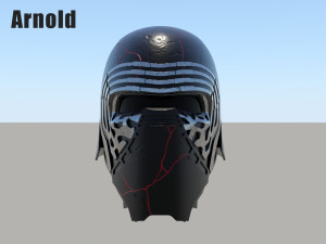 kylo ren destroyed mask 3D 模型