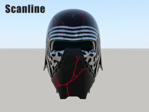 kylo ren destroyed mask 3D 模型