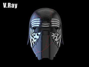 kylo ren destroyed mask 3D 模型