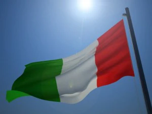 bandiera italiana Modello 3D