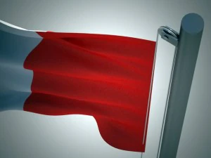 bandiera italiana Modello 3D