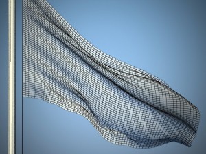 italian flag 3D मॉडल