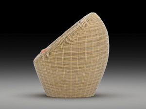 wicker chair 3Dモデル