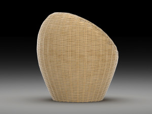 wicker chair 3Dモデル