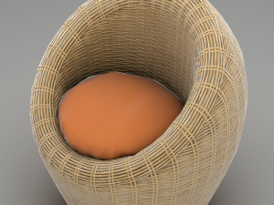 wicker chair 3Dモデル