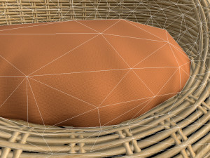 wicker chair 3Dモデル