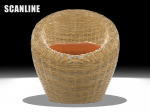 wicker chair 3Dモデル