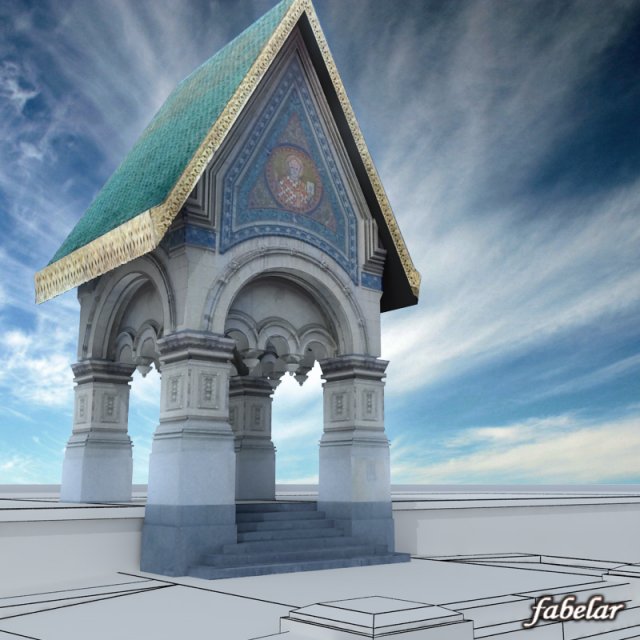 st nikolai pronaos Model 3D .c4d .max .obj .3ds .fbx .stl .blend 