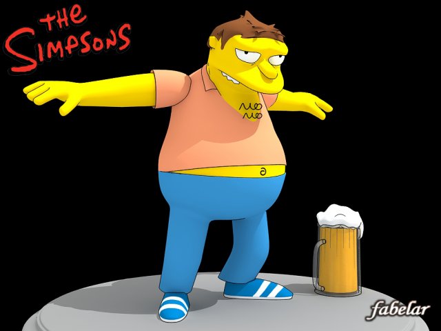 barney gumble Modello 3D .c4d .max .obj .3ds .fbx .stl .blend 