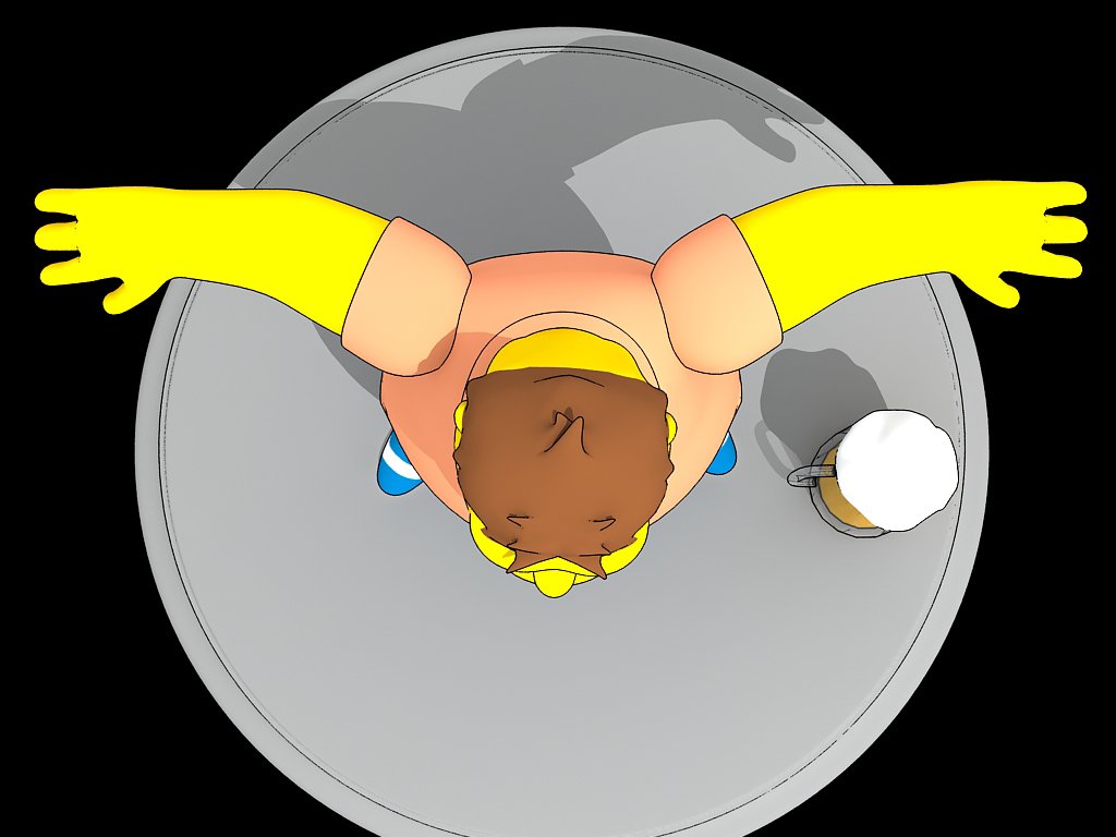 Barney Gumble 3D Model in Cartoon 3DExport