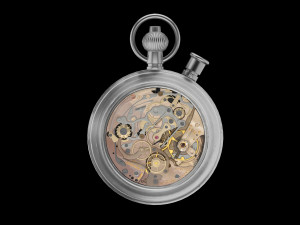 pocket watch mechanism 7 3D Model