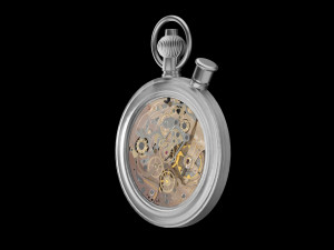 pocket watch mechanism 7 3D Model