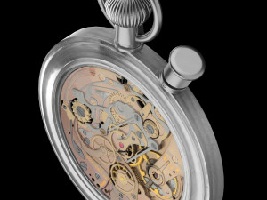 pocket watch mechanism 7 3D Model