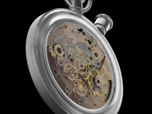 pocket watch mechanism 7 3D Model
