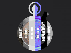 pocket watch mechanism 7 3D Model