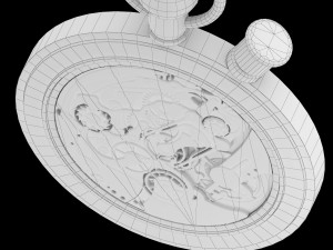 pocket watch mechanism 7 3D Model