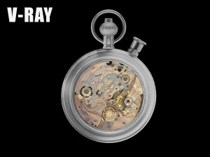 pocket watch mechanism 7 3D Model