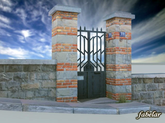 gate 03 3D Model .c4d .max .obj .3ds .fbx .stl .blend 