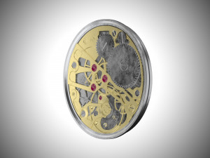 watch mechanism 1 low-poly 3D Model
