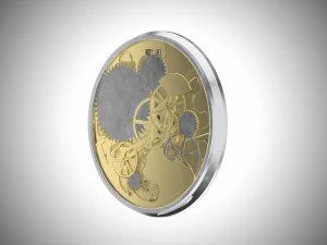 watch mechanism 1 low-poly 3D Model