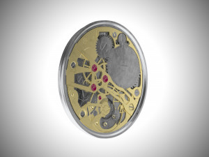 watch mechanism 1 low-poly 3D Model