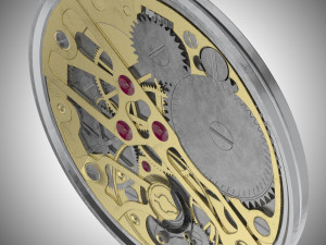 watch mechanism 1 low-poly 3D Model