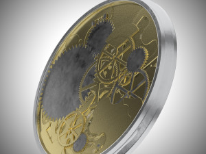 watch mechanism 1 low-poly 3D Model
