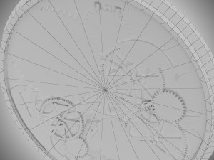 watch mechanism 1 low-poly 3D Model