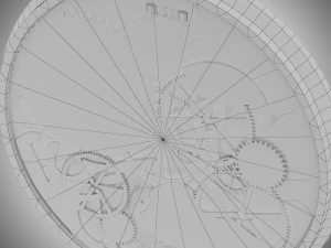 watch mechanism 1 low-poly 3D Model