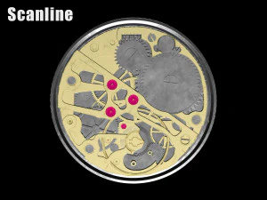 watch mechanism 1 low-poly 3D Model