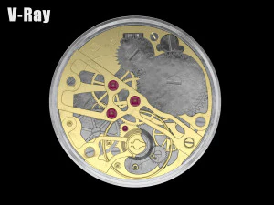 watch mechanism 1 low-poly 3D Model