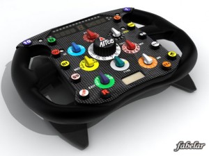 f2008 steering wheel 3D Model