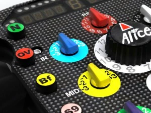 f2008 steering wheel 3D Model