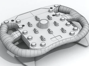 f2008 steering wheel 3D Model