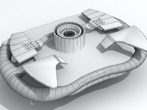f2008 steering wheel 3D Модель